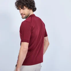 Maison Montagut Polo A Rayures Fil Lumiere - Loic><noscript><img width=