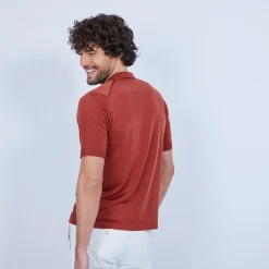 Maison Montagut Polo A Rayures Fil Lumiere - Loic><noscript><img width=