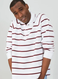 Maison Montagut Polo En Coton Manches Longues A Rayures - Pavel><noscript><img width=