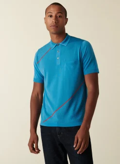 Maison Montagut Polo En Fil Lumiere Bicolore - Daly>Homme Fil Lumiere Pour Lui
