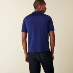 Maison Montagut Polo En Fil Lumiere Motifs Triangulaires - Danilo><noscript><img width=