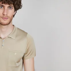 Maison Montagut Polo En Fil Lumiere Poche Avant - Blaze><noscript><img width=