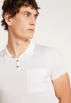 Maison Montagut Polo En Fil Lumiere Poche Avant - Blaze><noscript><img width=