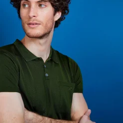 Maison Montagut Polo En Fil Lumiere Poche Avant - Blaze><noscript><img width=