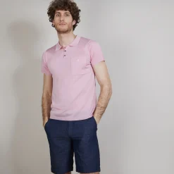 Maison Montagut Polo En Fil Lumiere Poche Avant - Blaze><noscript><img width=