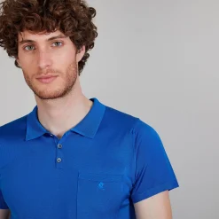 Maison Montagut Polo En Fil Lumiere Poche Avant - Blaze><noscript><img width=