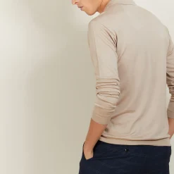 Maison Montagut Polo En Laine Et Soie - Bartev><noscript><img width=