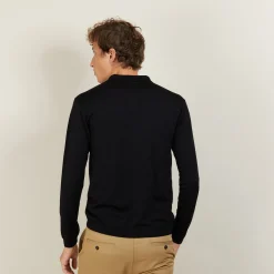 Maison Montagut Polo En Laine Et Soie - Bartev><noscript><img width=