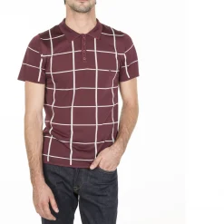Maison Montagut Polo Homme Carreaux Fil Lumiere - Marin><noscript><img width=