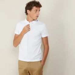 Maison Montagut Polo Manches Courtes En Coton Pique - Babel><noscript><img width=