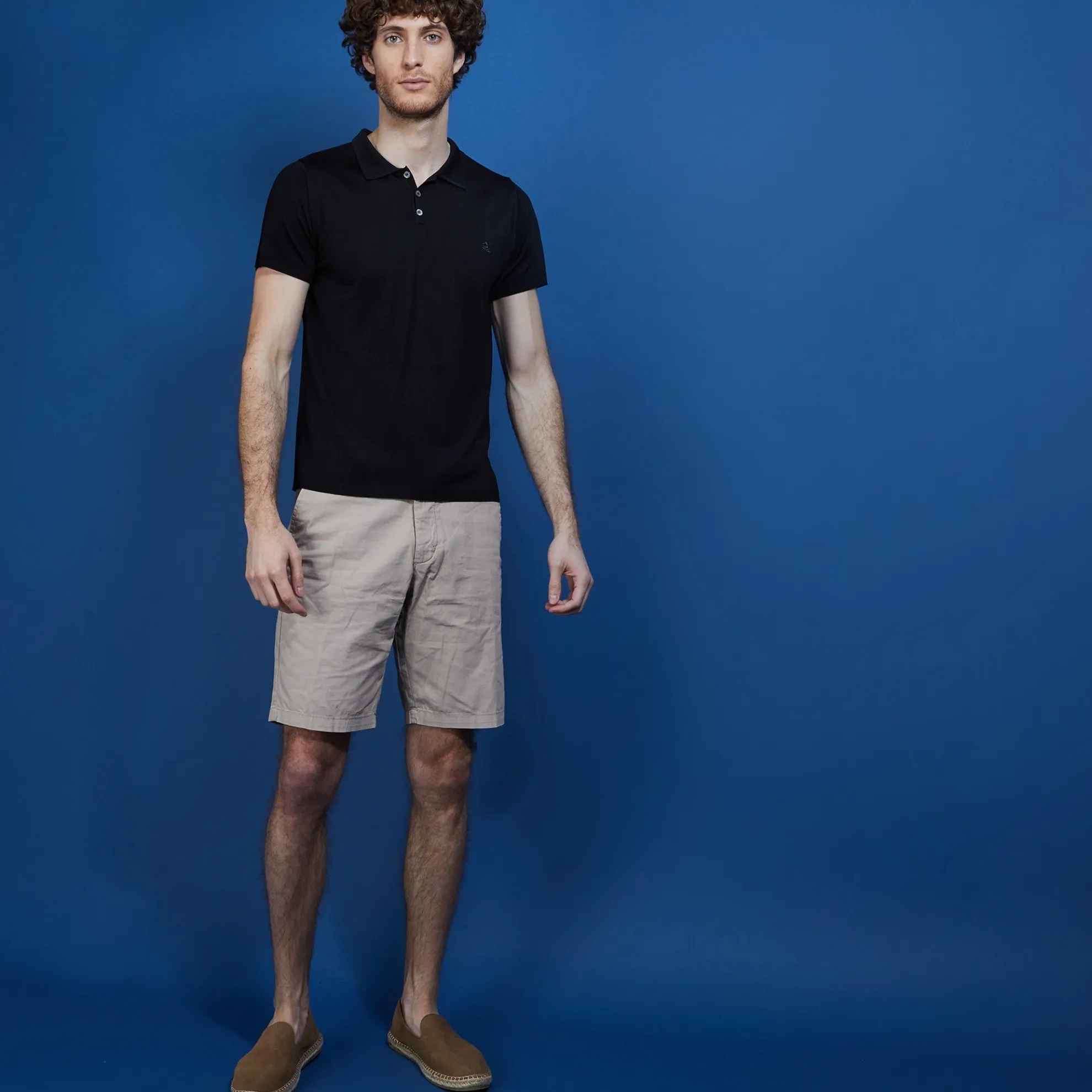 Maison Montagut Polo Manches Courtes En Fil Lumiere - Babar>Homme Fil Lumiere Pour Lui