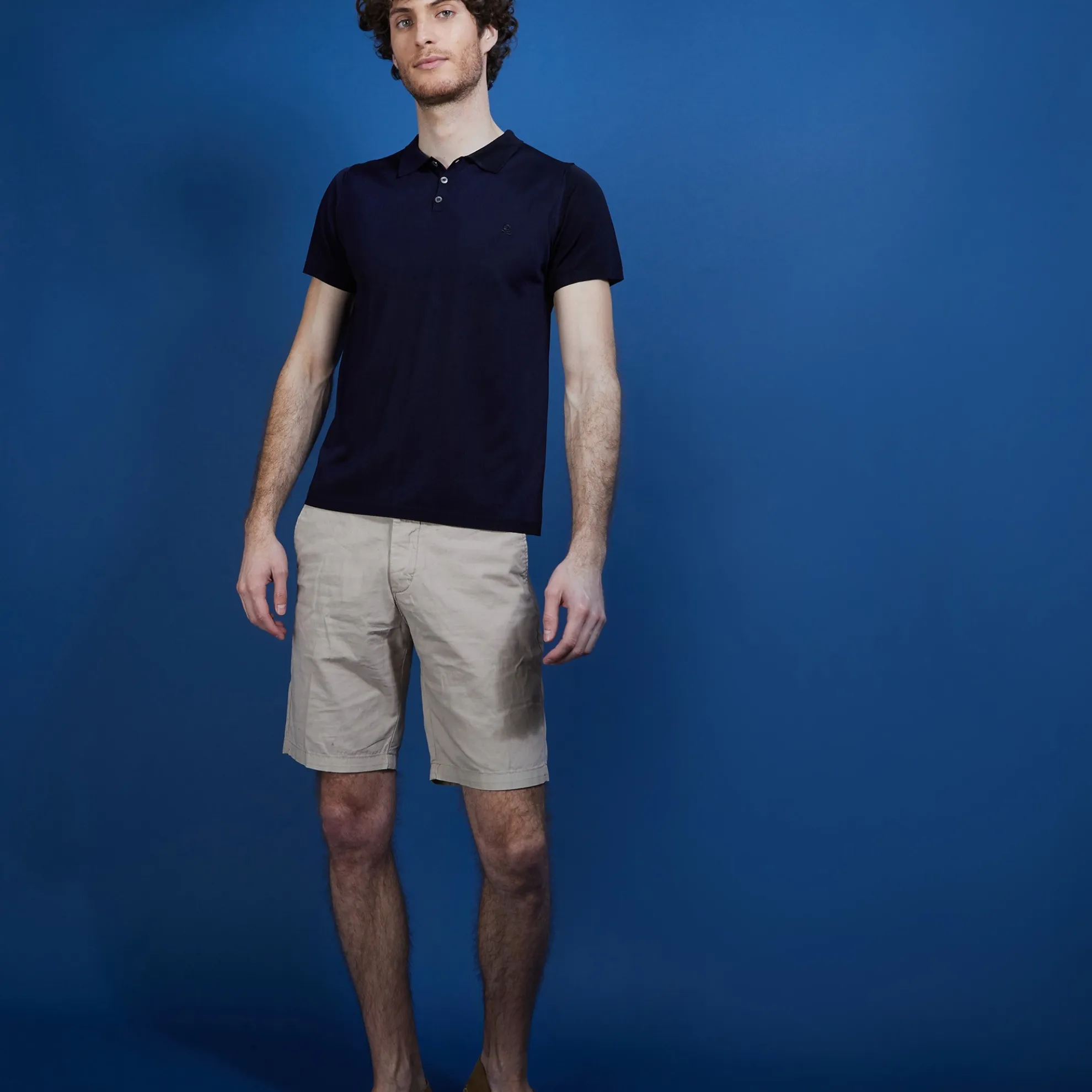 Maison Montagut Polo Manches Courtes En Fil Lumiere - Babar>Homme Fil Lumiere Pour Lui