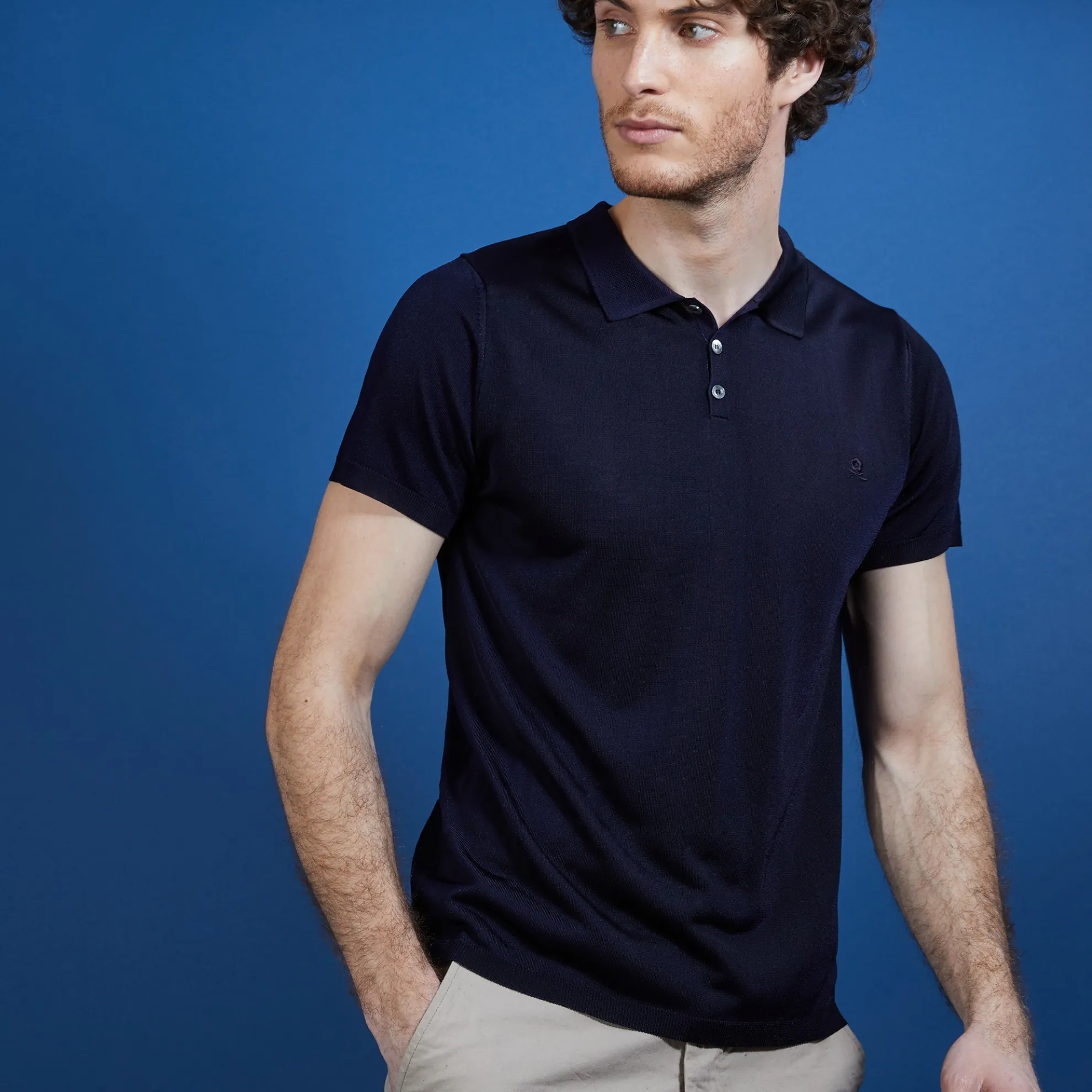 Maison Montagut Polo Manches Courtes En Fil Lumiere - Babar>Homme Fil Lumiere Pour Lui