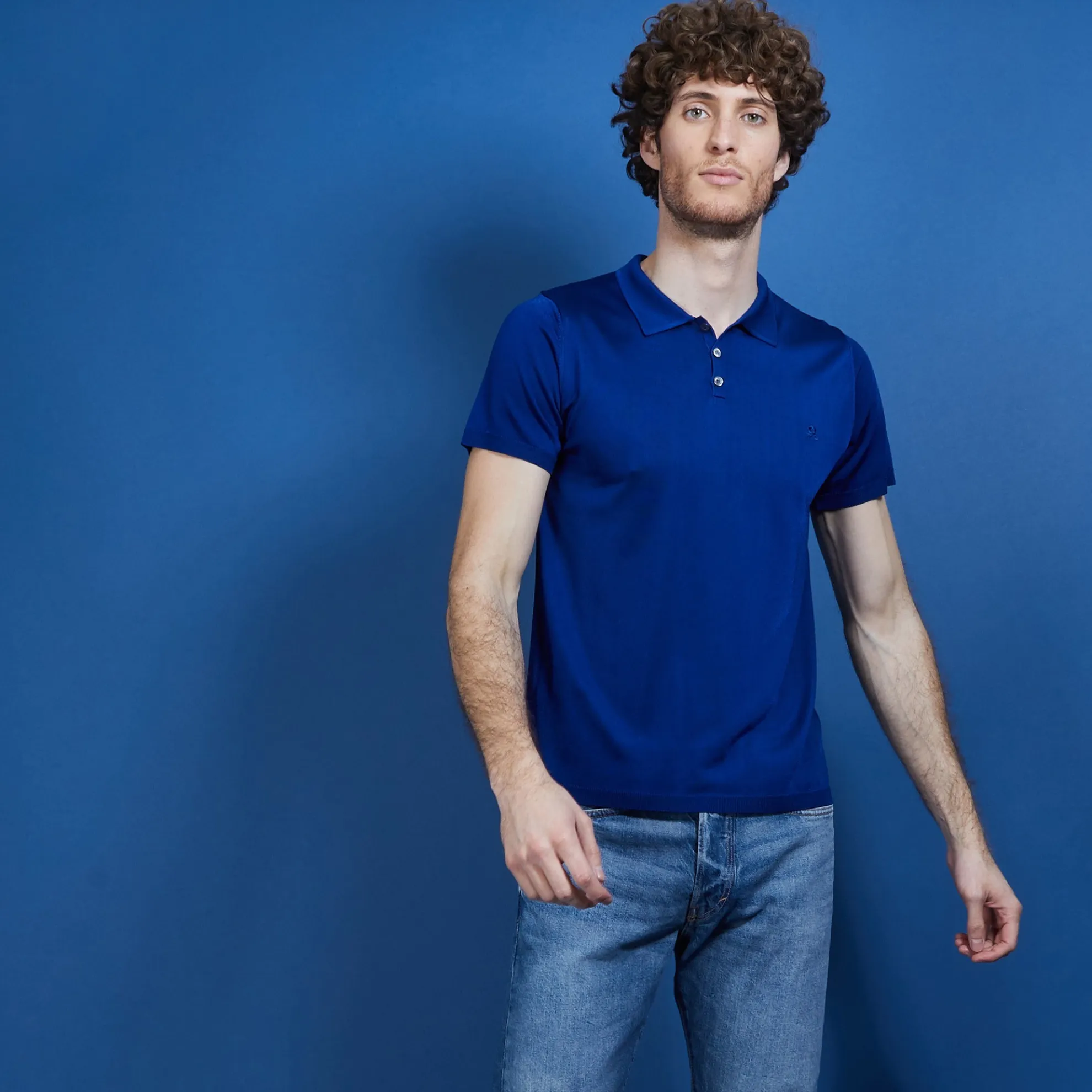 Maison Montagut Polo Manches Courtes En Fil Lumiere - Babar>Homme Fil Lumiere Pour Lui