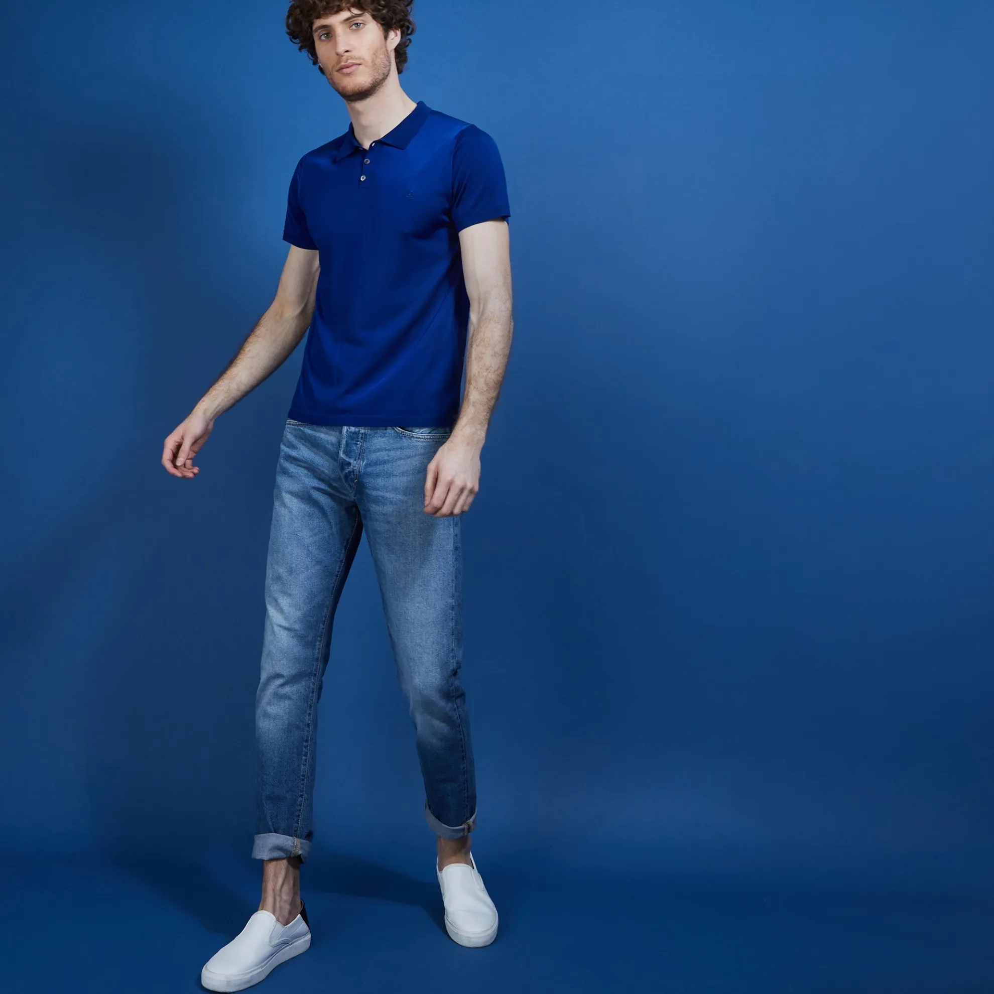 Maison Montagut Polo Manches Courtes En Fil Lumiere - Babar>Homme Fil Lumiere Pour Lui