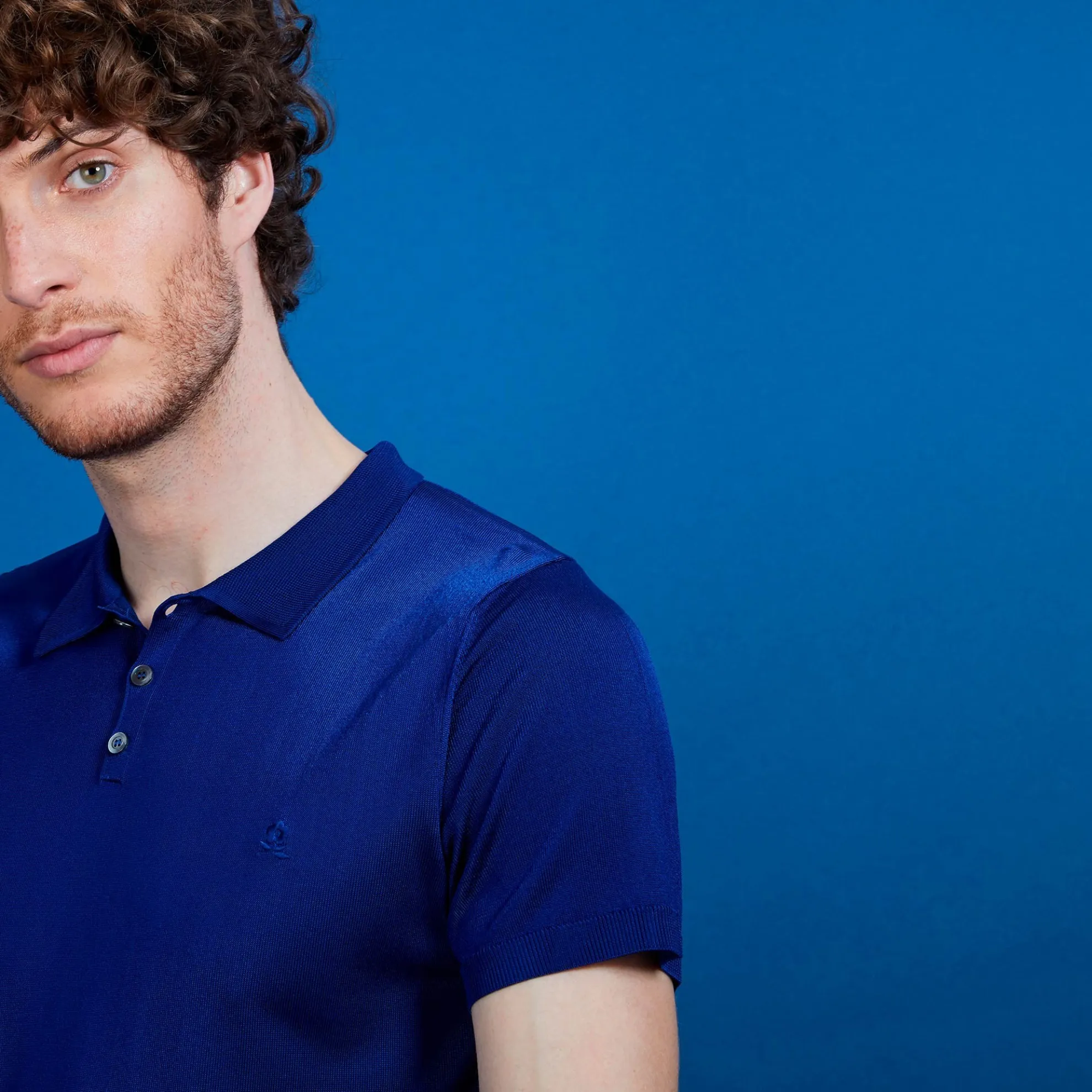 Maison Montagut Polo Manches Courtes En Fil Lumiere - Babar>Homme Fil Lumiere Pour Lui