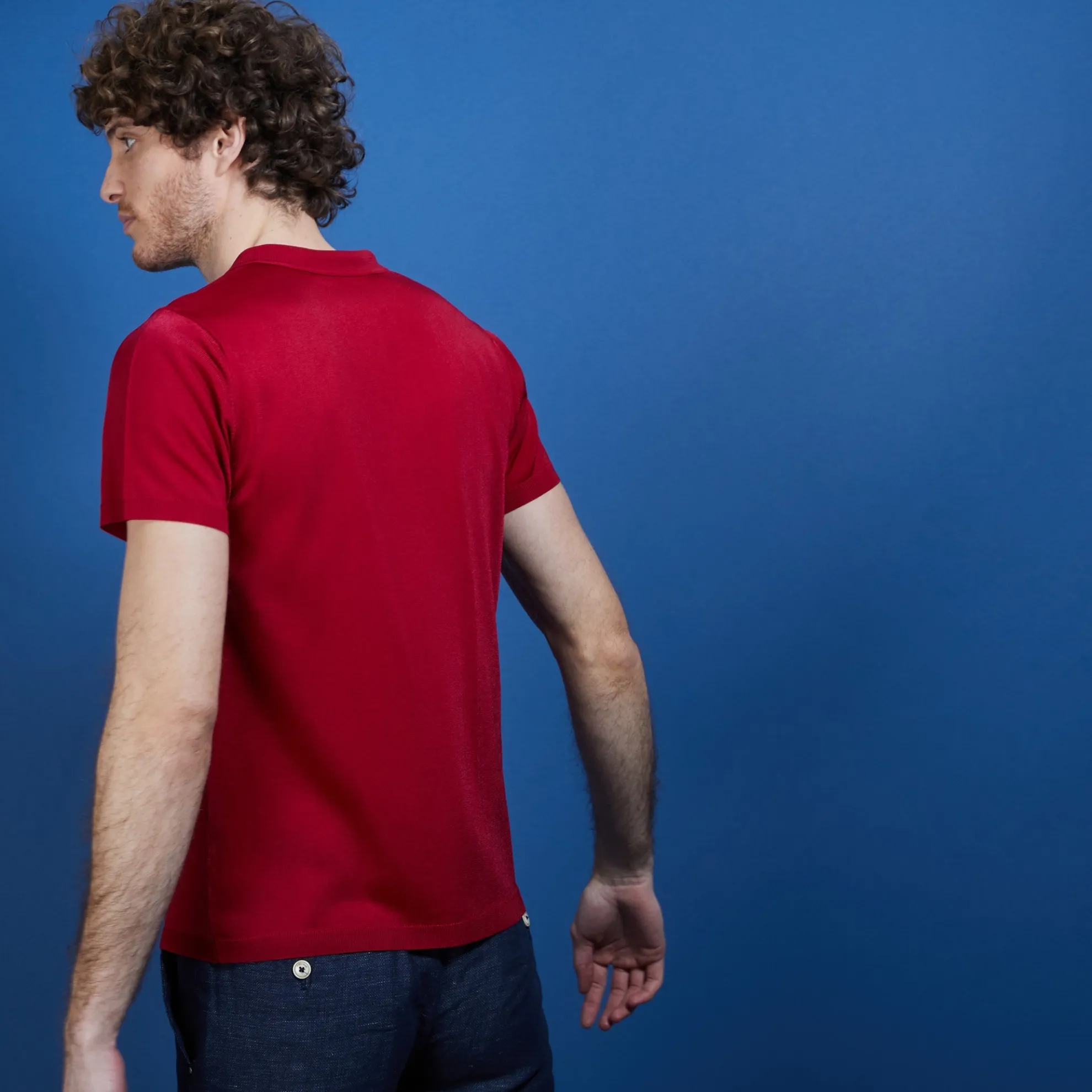 Maison Montagut Polo Manches Courtes En Fil Lumiere - Babar>Homme Fil Lumiere Pour Lui