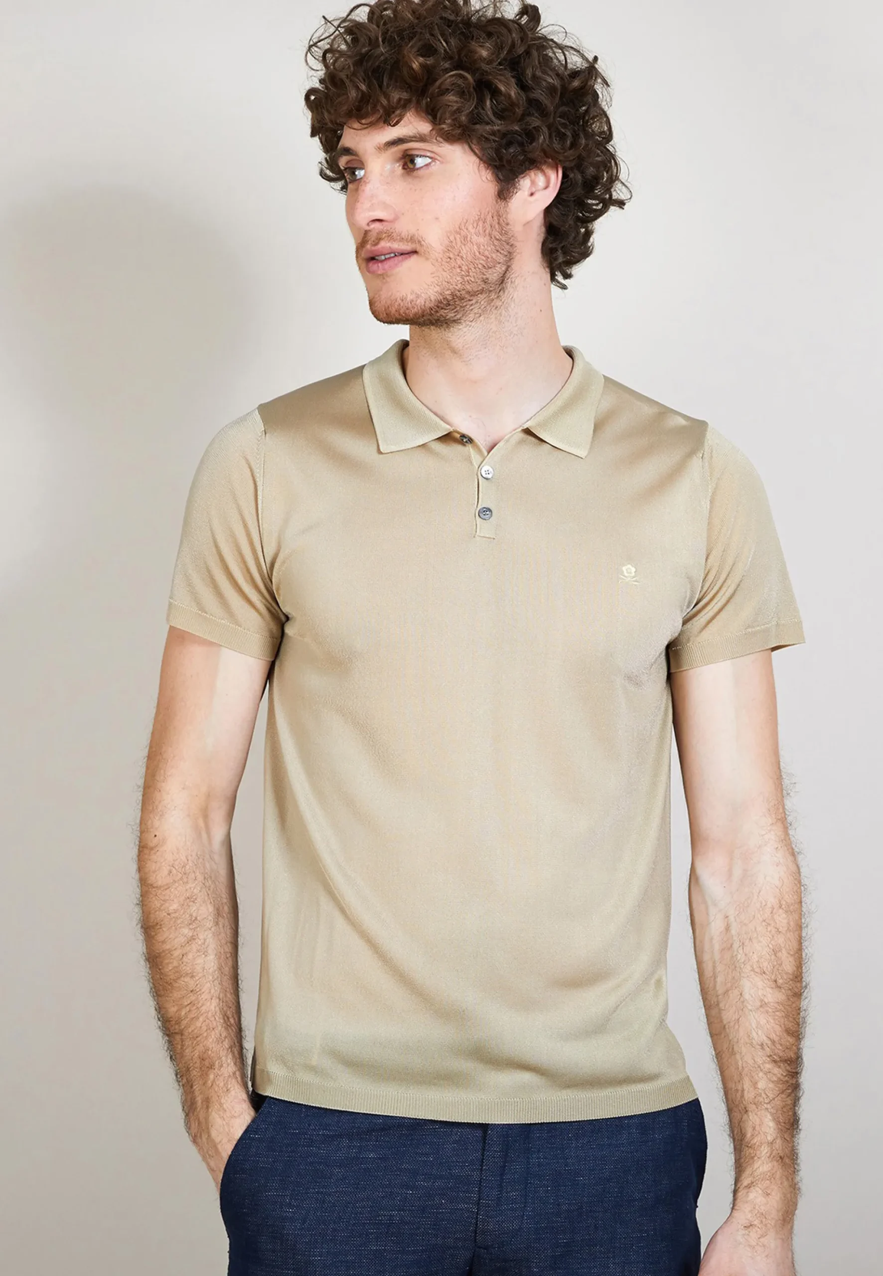 Maison Montagut Polo Manches Courtes En Fil Lumiere - Babar>Homme Fil Lumiere Pour Lui