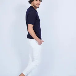 Maison Montagut Polo Manches Courtes En Fil Lumiere - Vadim><noscript><img width=