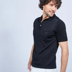 Maison Montagut Polo Manches Courtes En Fil Lumiere - Vadim><noscript><img width=