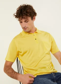 Maison Montagut Polo Manches Courtes En Fil Lumiere - Vadim><noscript><img width=