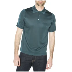 Maison Montagut Polo Manches Courtes En Fil Lumiere - Vadim><noscript><img width=