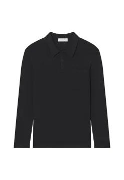 Maison Montagut Polo Manches Longues En Coton Brosse - Donovan><noscript><img width=