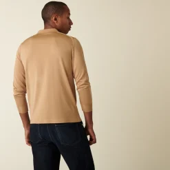 Maison Montagut Polo Manches Longues En Fil Lumiere Motifs Triangles - Dalvini><noscript><img width=