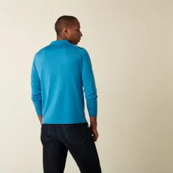 Maison Montagut Polo Manches Longues En Fil Lumiere A Motifs Arrondis - Defi><noscript><img width=