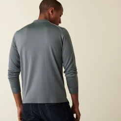 Maison Montagut Polo Manches Longues En Fil Lumiere - Boris><noscript><img width=