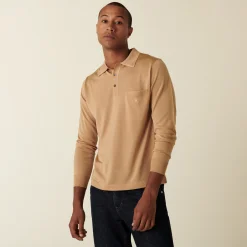 Maison Montagut Polo Manches Longues En Fil Lumiere - Boris><noscript><img width=