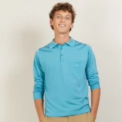 Maison Montagut Polo Manches Longues En Fil Lumiere - Boris><noscript><img width=