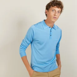 Maison Montagut Polo Manches Longues En Fil Lumiere - Boris><noscript><img width=