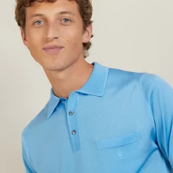 Maison Montagut Polo Manches Longues En Fil Lumiere - Boris><noscript><img width=