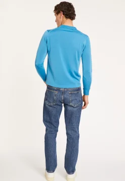 Maison Montagut Polo Manches Longues En Fil Lumiere - Boris><noscript><img width=