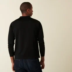 Maison Montagut Polo Manches Longues En Fil Lumiere Motifs Triangulaires - Danilois><noscript><img width=