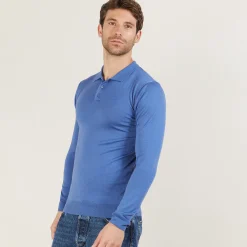 Maison Montagut Polo Manches Longues En Laine Merinos - Beryl><noscript><img width=