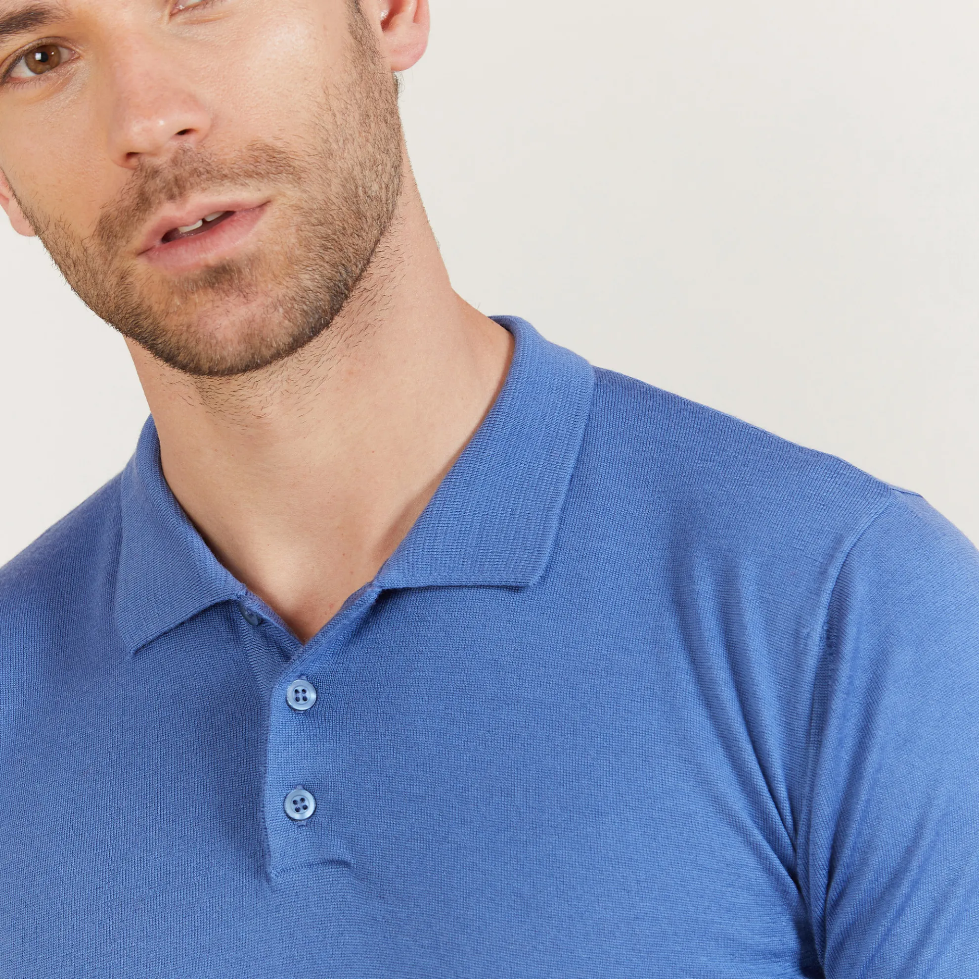 Maison Montagut Polo Manches Longues En Laine Merinos - Beryl>Homme Polos