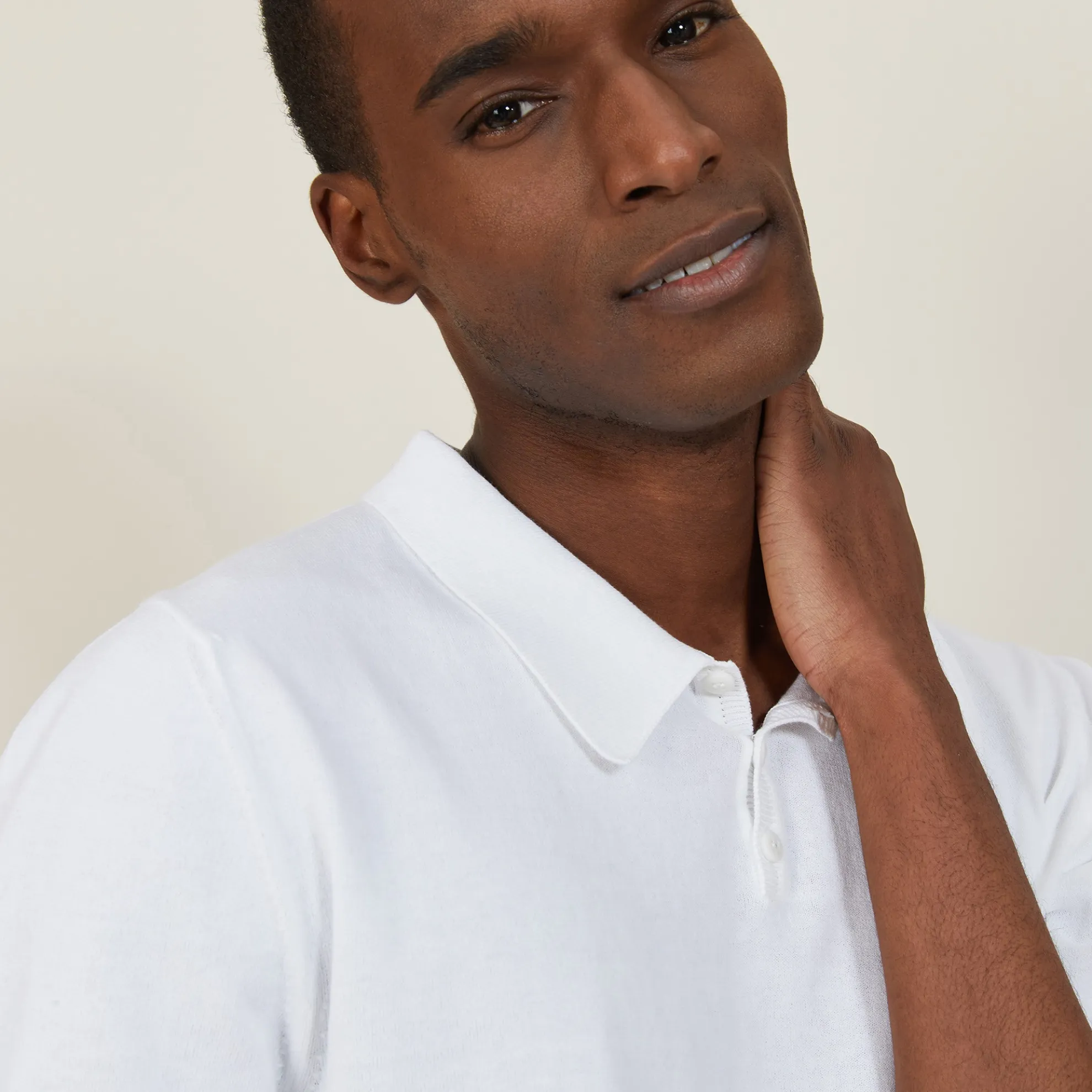 Maison Montagut Polo Uni En Coton Sec - Bank>Homme Polos