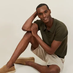 Maison Montagut Polo Uni En Coton Sec - Bank><noscript><img width=