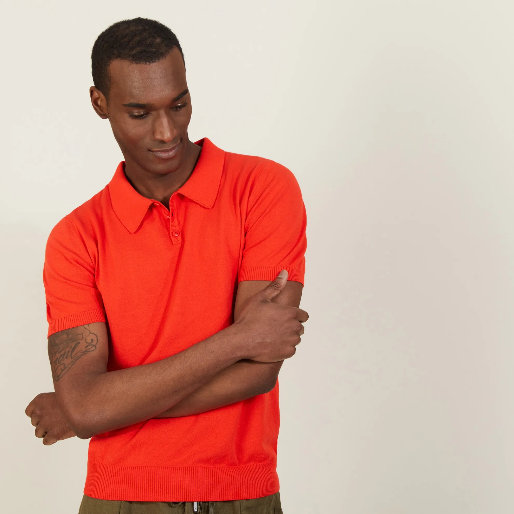 Maison Montagut Polo Uni En Coton Sec - Bank>Homme Polos
