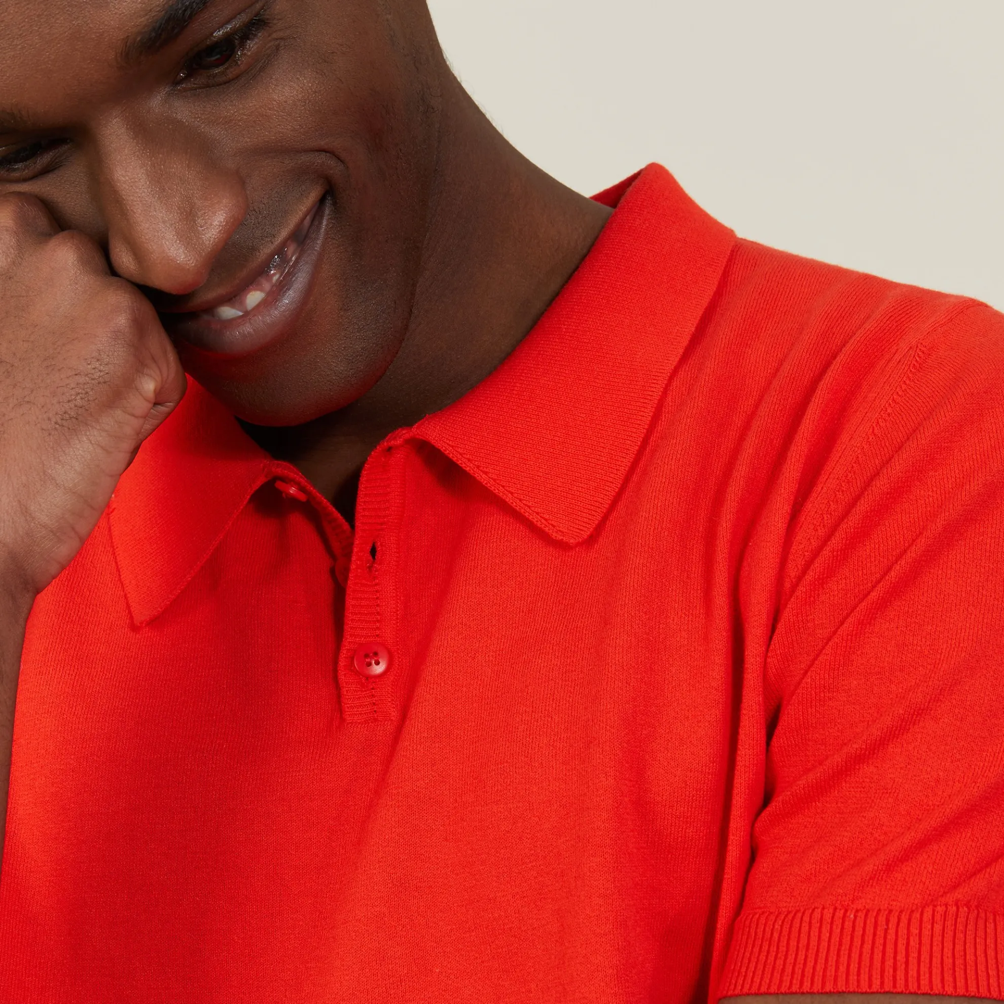 Maison Montagut Polo Uni En Coton Sec - Bank>Homme Polos