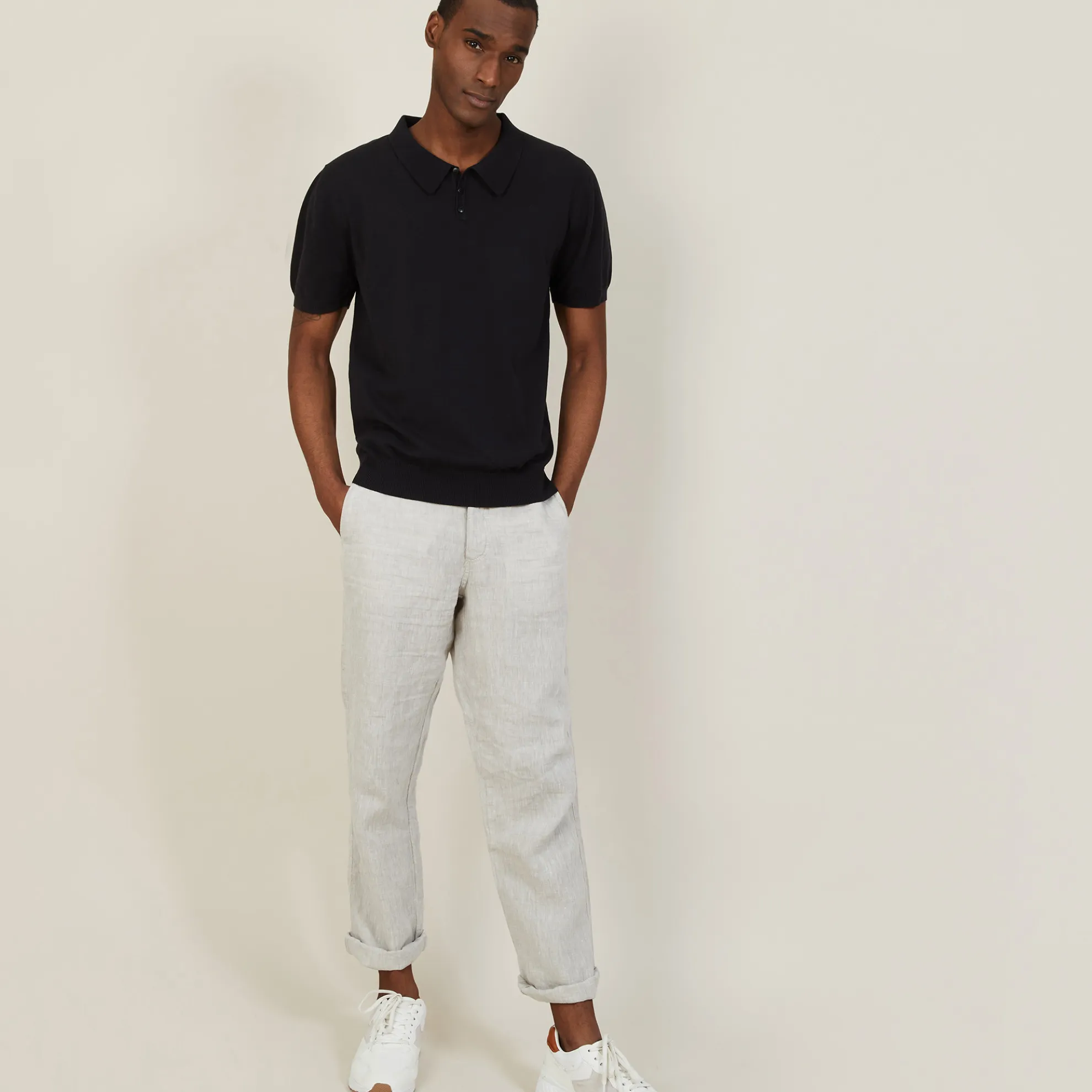 Maison Montagut Polo Uni En Coton Sec - Bank>Homme Polos