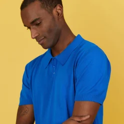 Maison Montagut Polo Uni En Coton Sec - Bank><noscript><img width=