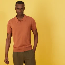 Maison Montagut Polo Uni En Coton Sec - Bank><noscript><img width=