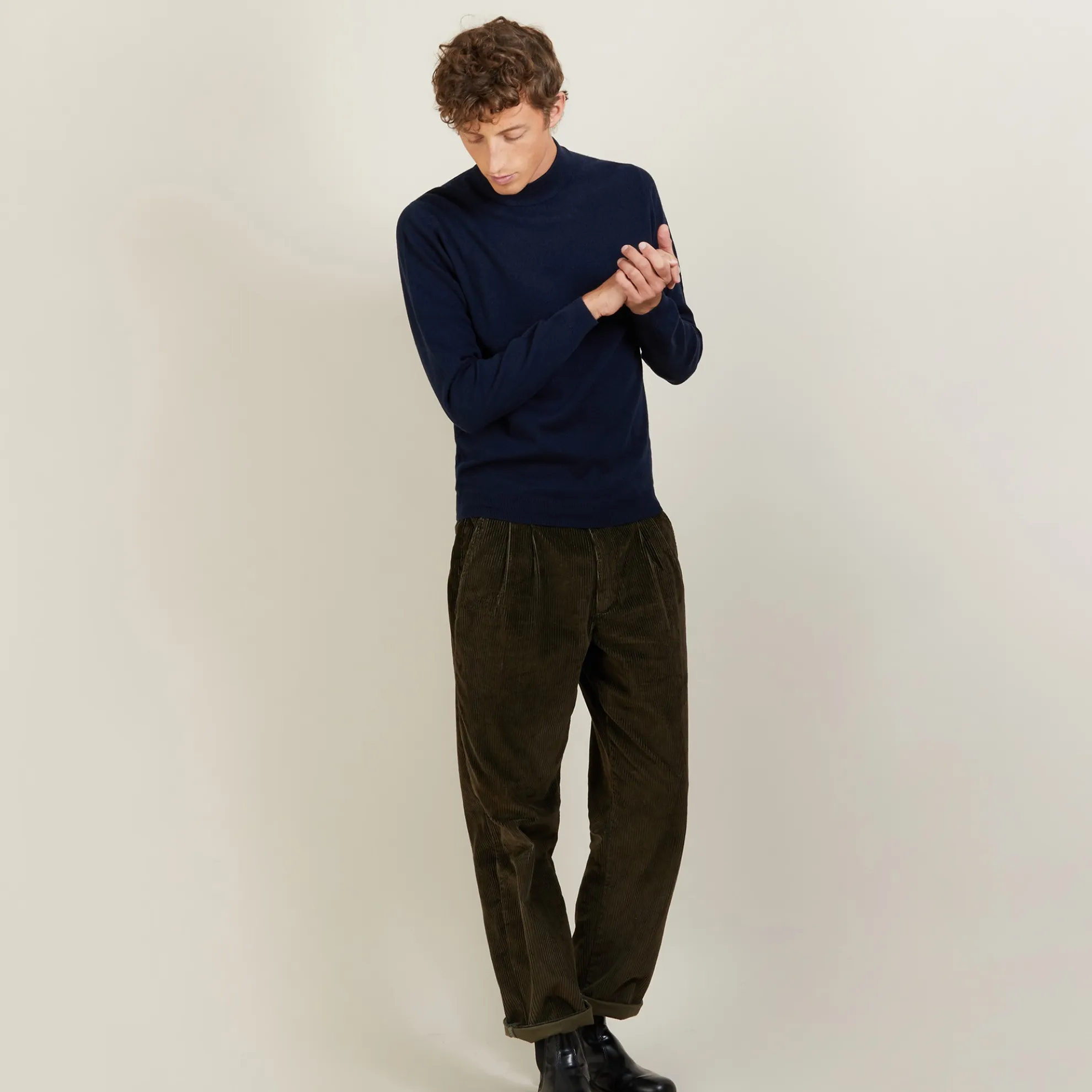 Maison Montagut Pull A Col Montant En Cachemire - Balzan>Homme Pulls