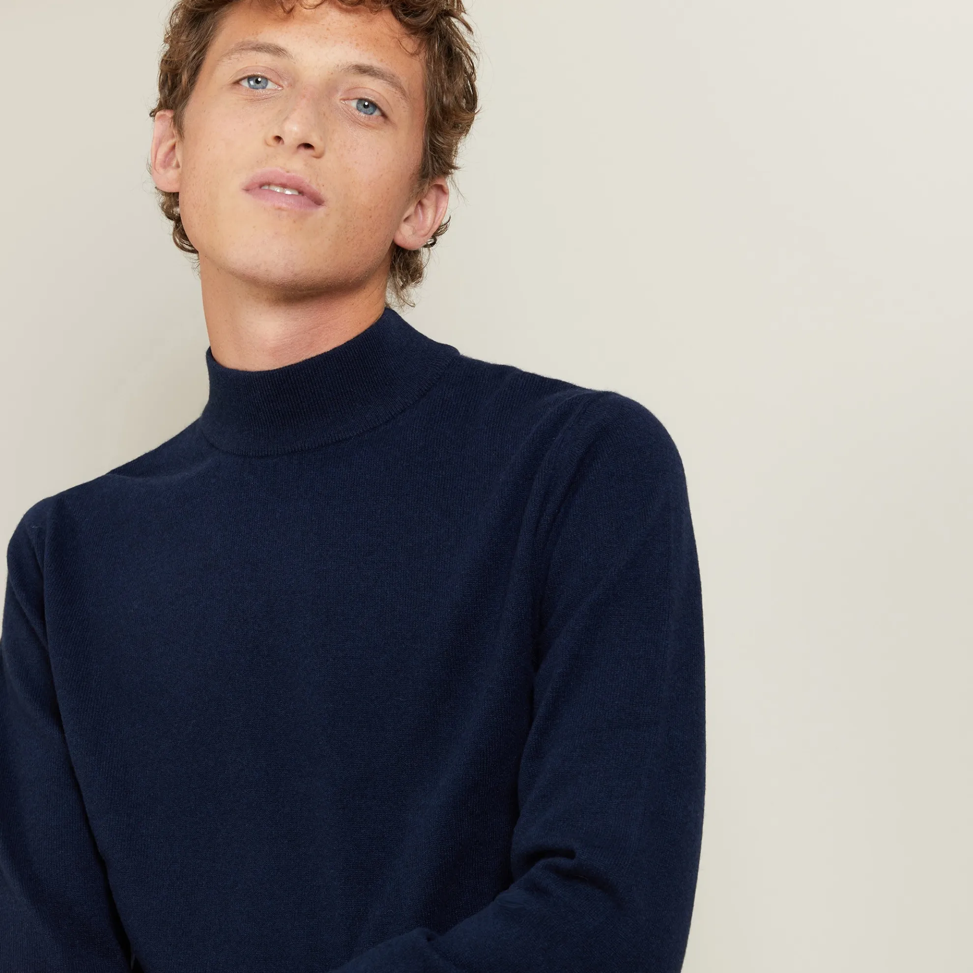 Maison Montagut Pull A Col Montant En Cachemire - Balzan>Homme Pulls