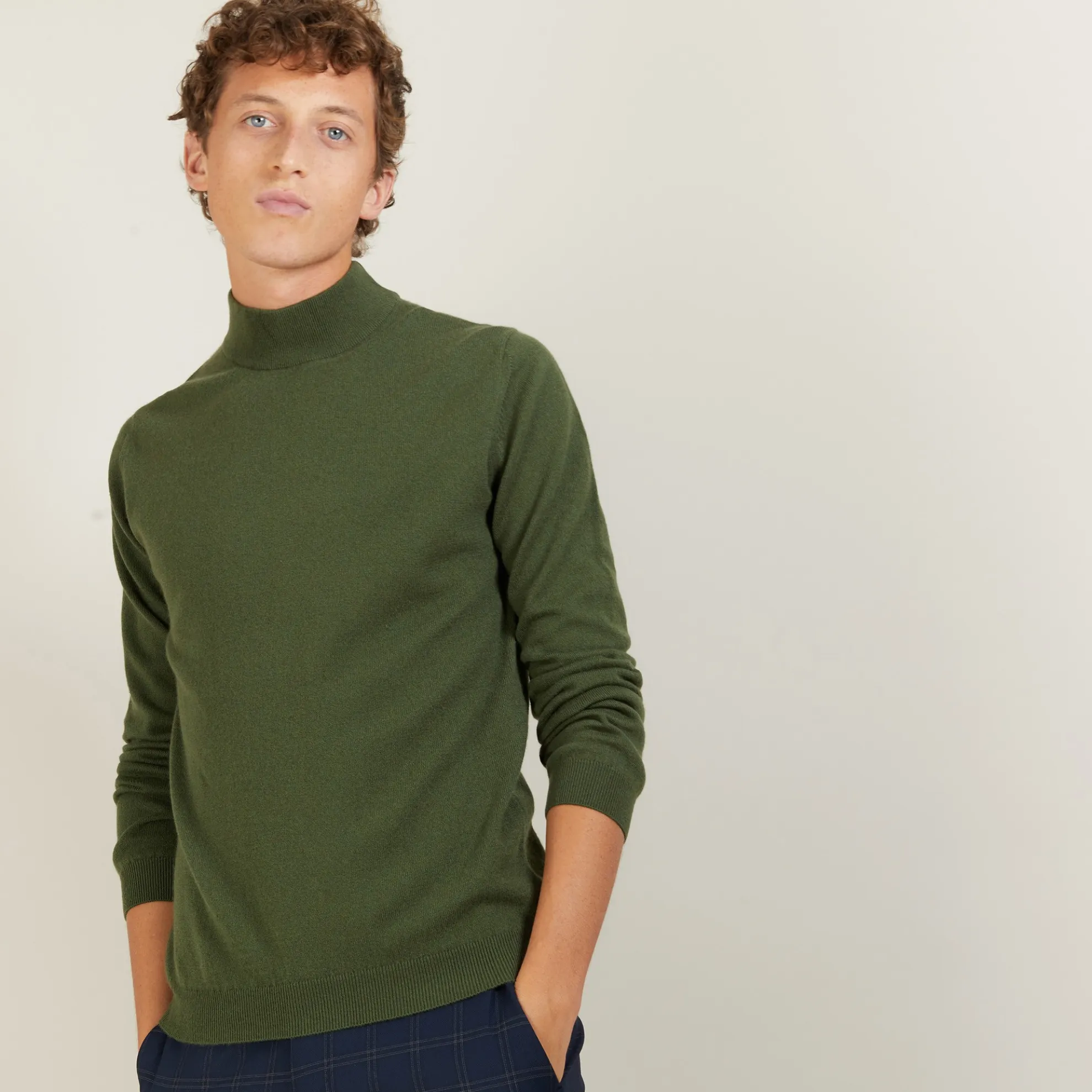 Maison Montagut Pull A Col Montant En Cachemire - Balzan>Homme Pulls