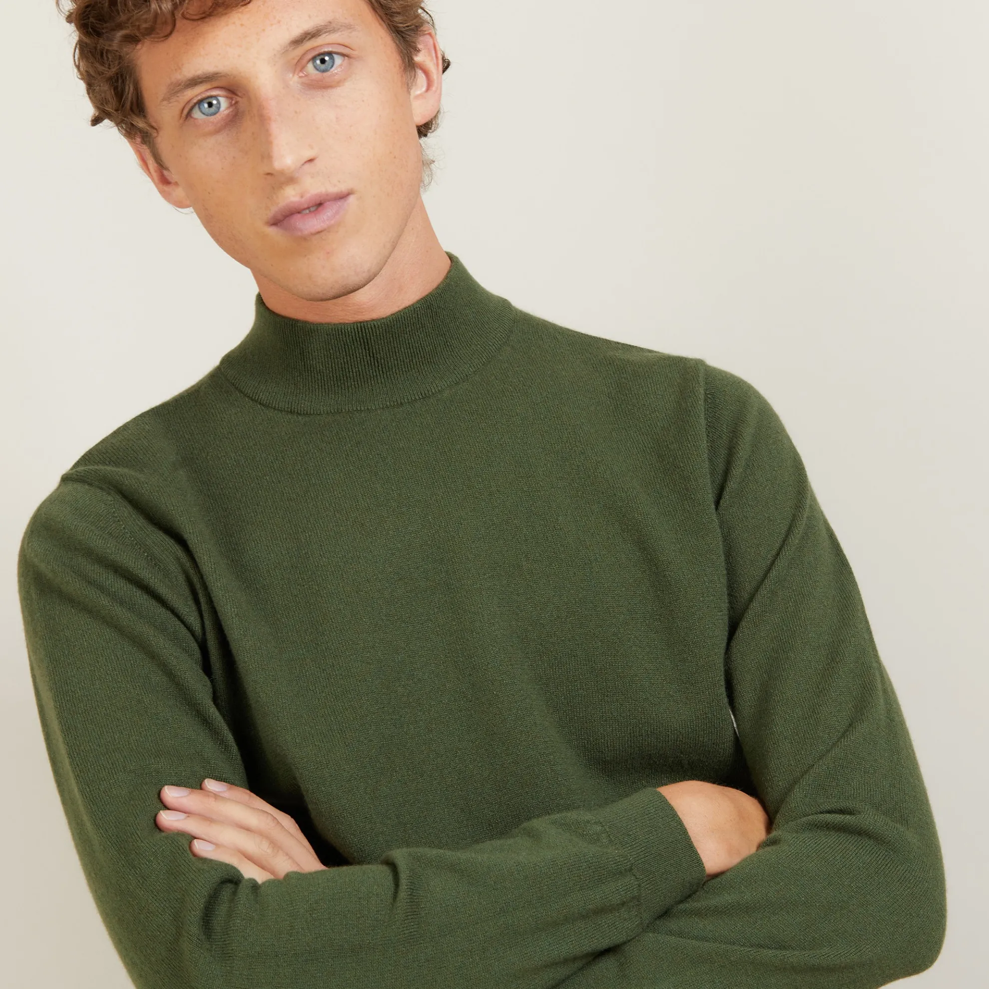 Maison Montagut Pull A Col Montant En Cachemire - Balzan>Homme Pulls