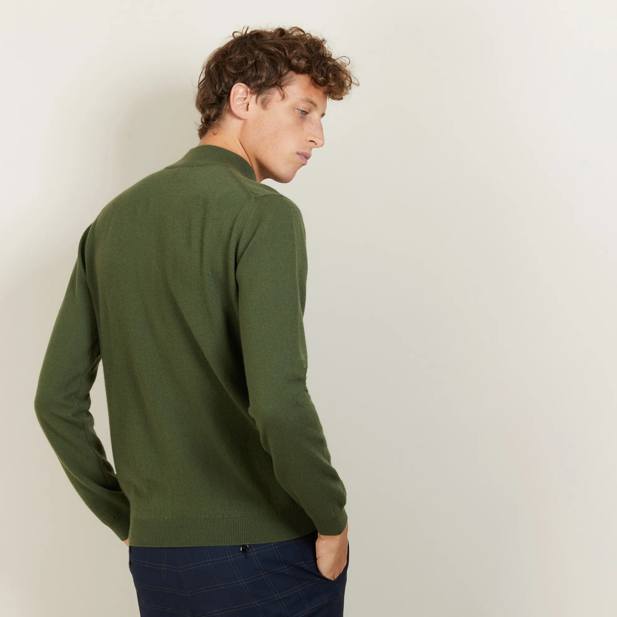 Maison Montagut Pull A Col Montant En Cachemire - Balzan>Homme Pulls